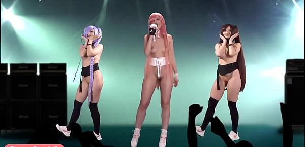  Naked Singer on stage. Virtual Reality